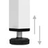 Lady Jillian -  Display Cabinet White 90x40x180 cm Steel and Tempered Glass